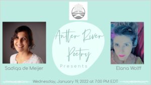 Antler River Poetry London January 19th 2022 Online Event Zoom 7pm